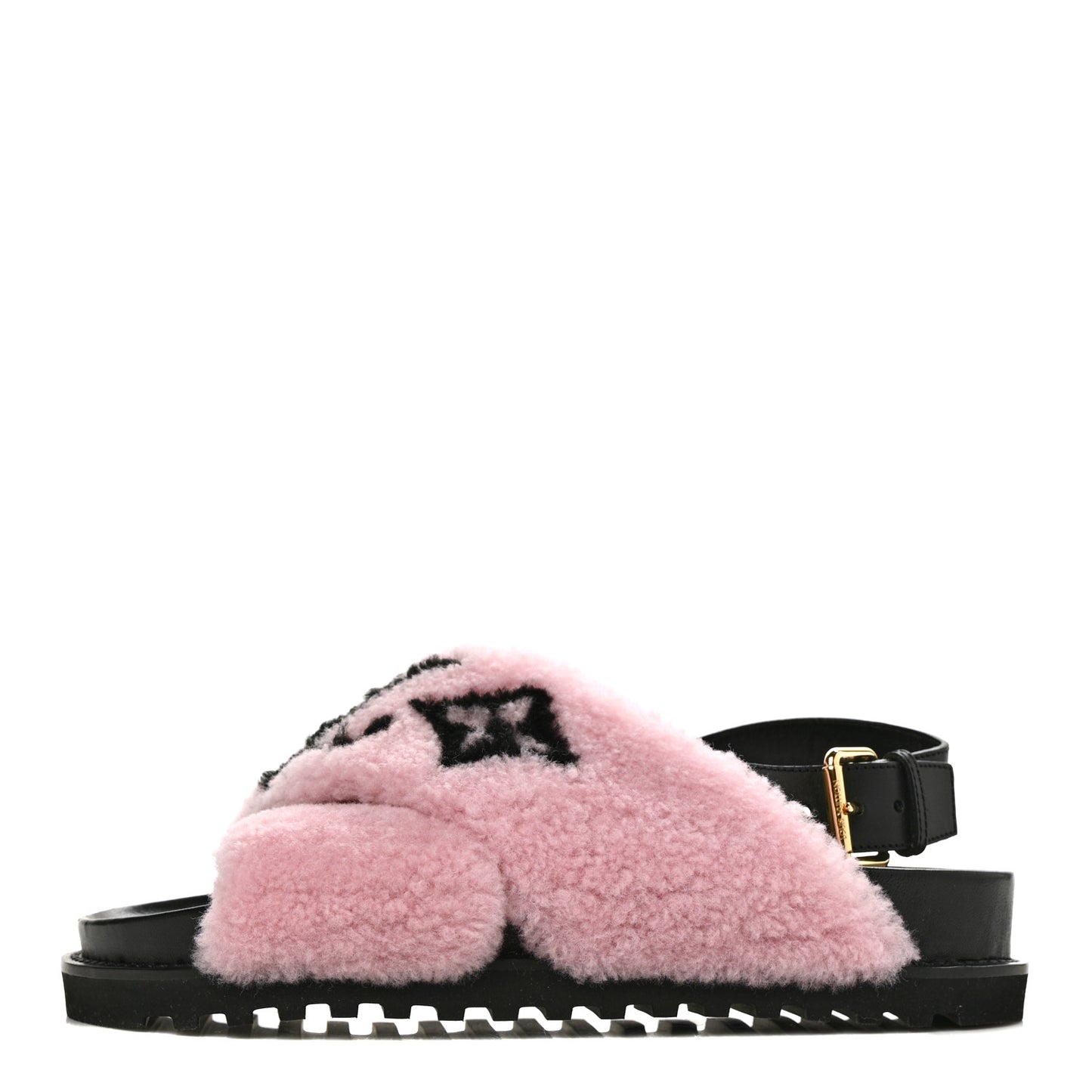 Shearling Paseo Sandals 40 Pink