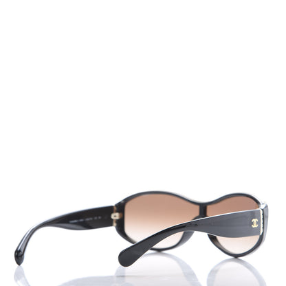 Chanel Shield Sunglasses 6052 Black Gold 4 of 8