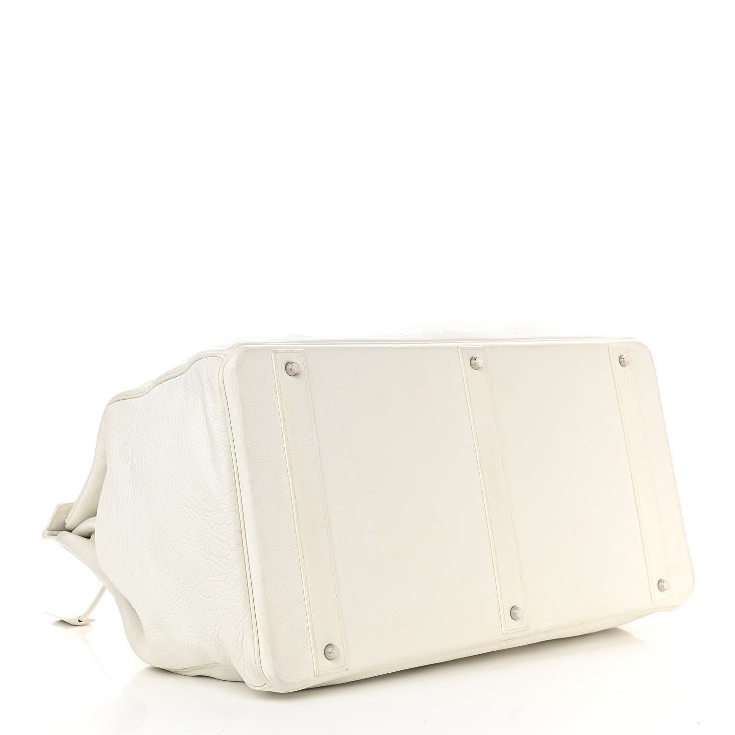 Hermes Togo Travel Birkin 55 White 4 of 12