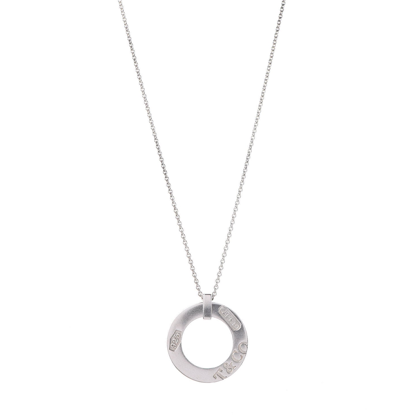 Sterling Silver 1837 Open Circle Pendant Necklace