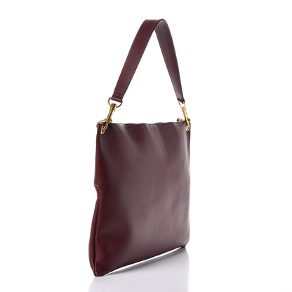 Celine Natural Calfskin Flat Bag Burgundy 3 of 10