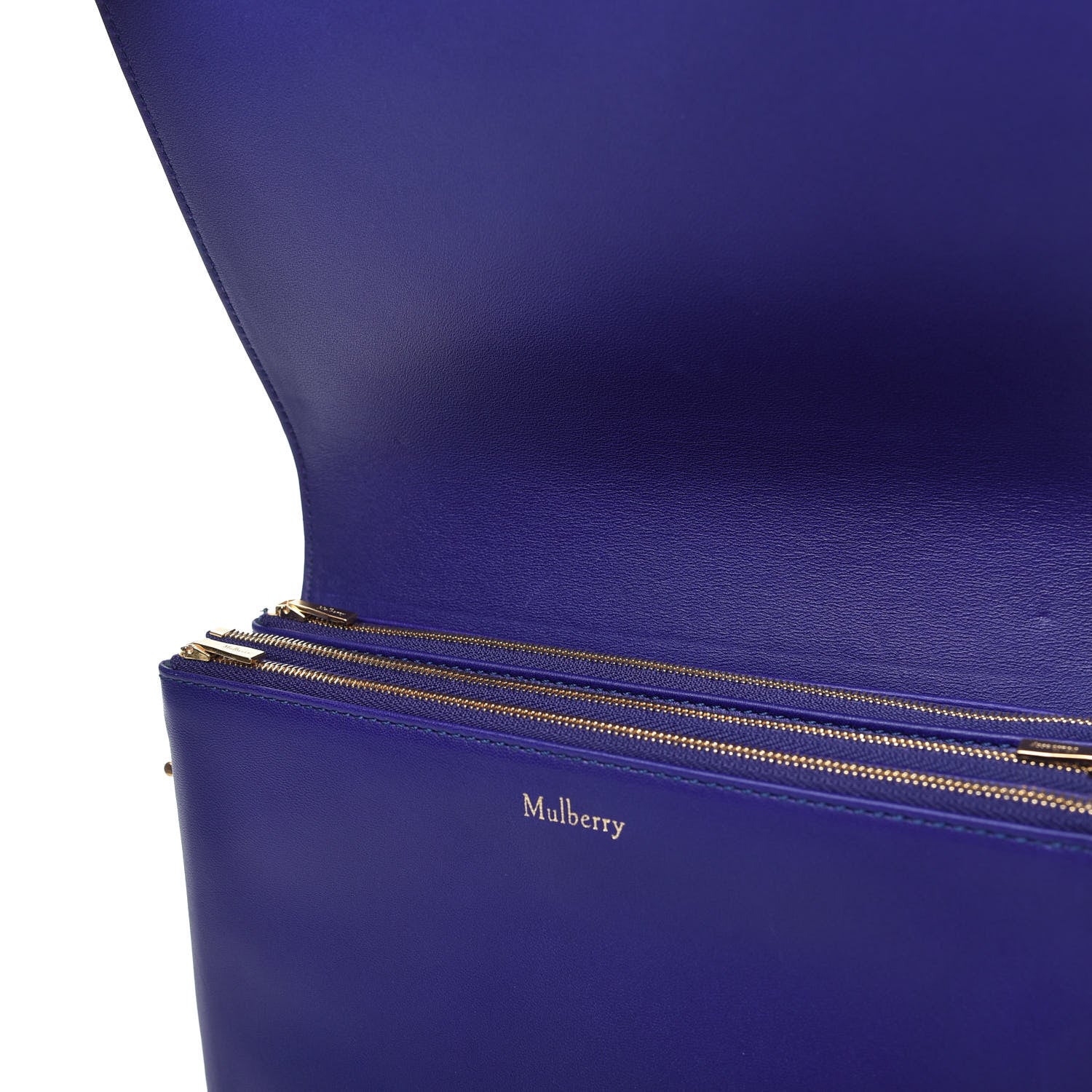 Mulberry Classic Grain Calfskin Small Clifton Flap Indigo 11 of 11