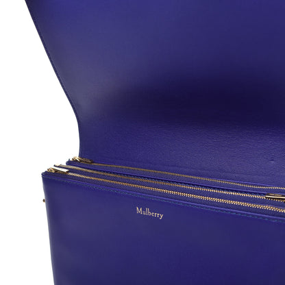 Mulberry Classic Grain Calfskin Small Clifton Flap Indigo 11 of 11