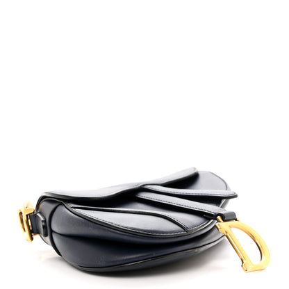 Christian Dior Calfskin Mini Saddle Bag Blue 4 of 10