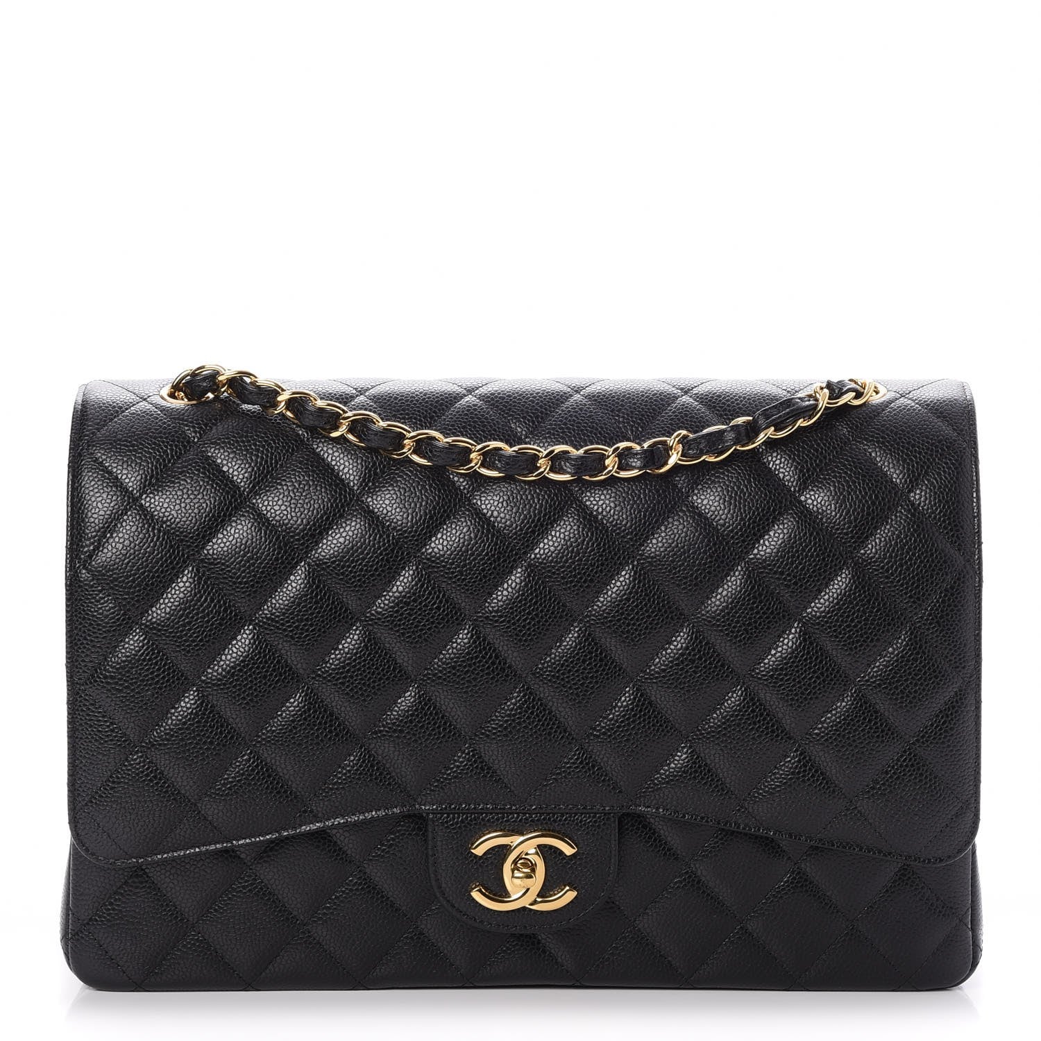 Chanel Caviar Quilted Maxi Double Flap Black 1 of 8