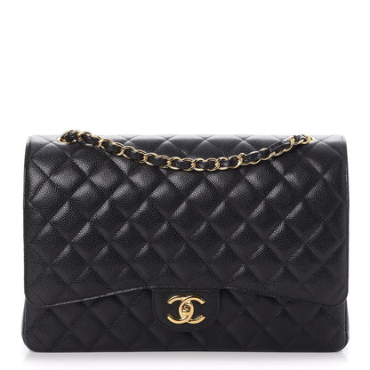 Chanel Caviar Quilted Maxi Double Flap Black 1 of 8