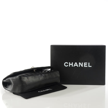 Chanel Lambskin Chevron Medium Leo Lion Flap Black 4 of 8