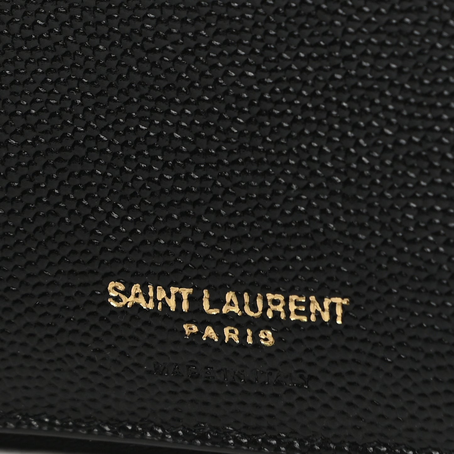 Grain De Poudre Matelasse Chevron Monogram Compact Zip Around Wallet Black