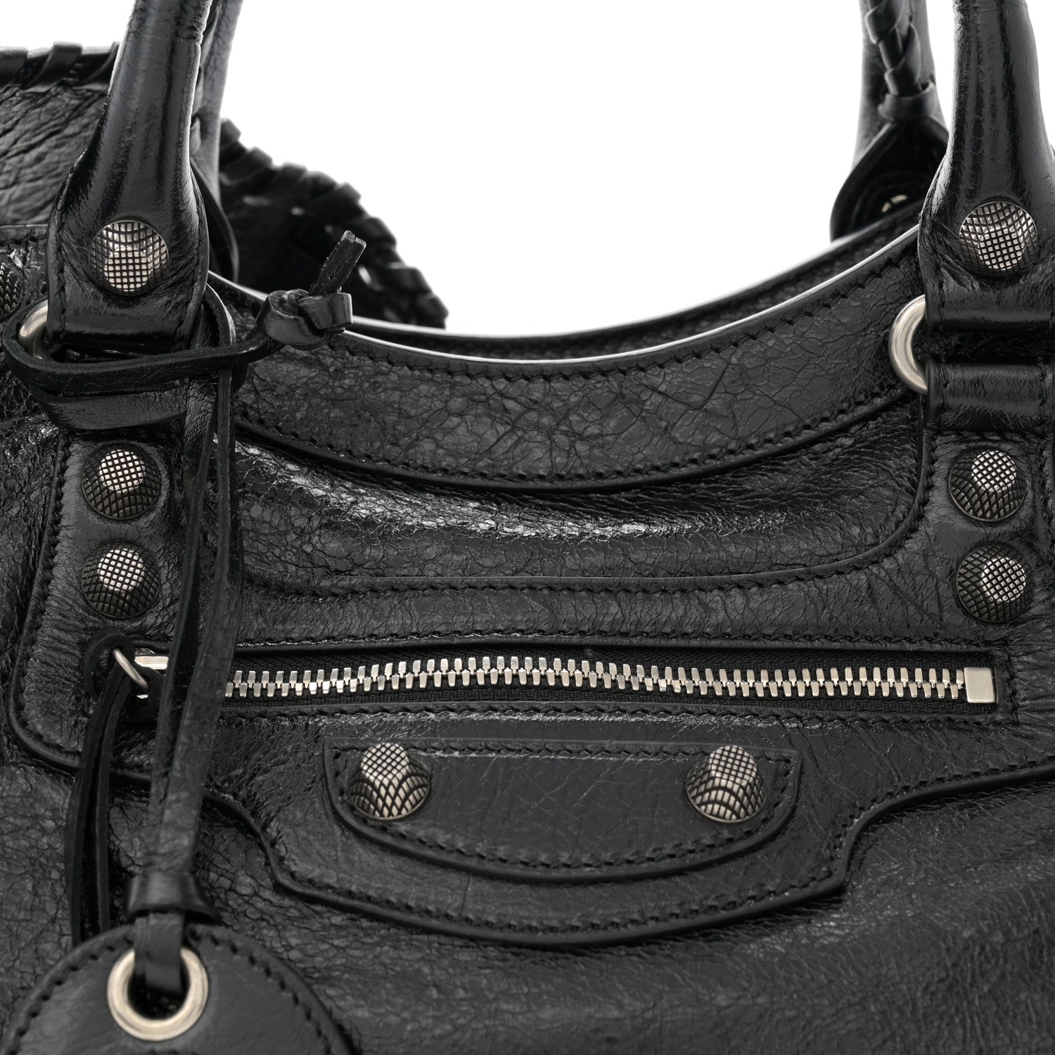 Balenciaga Agneau Arena Neo Cagole City Handbag Black 8 of 10