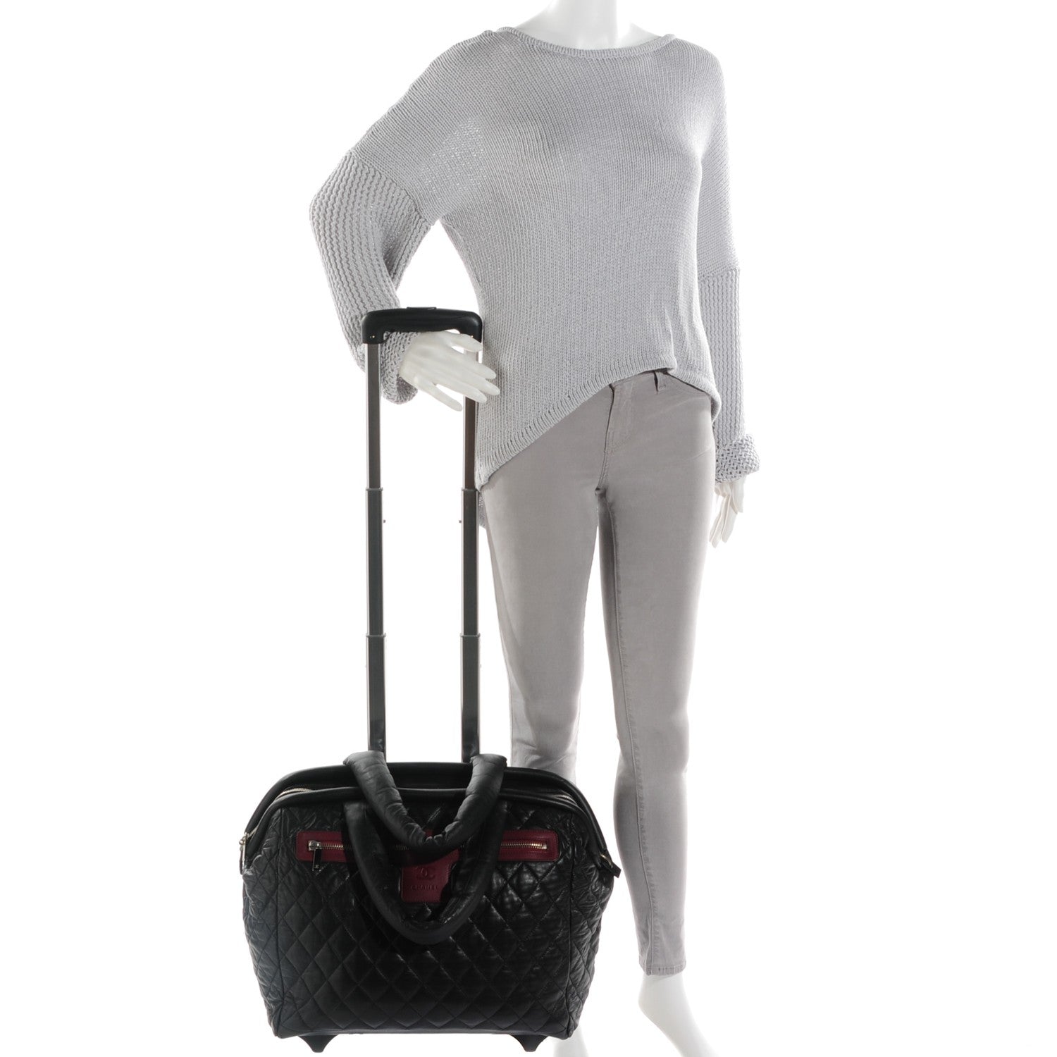 Chanel Lambskin Quilted Coco Cocoon Trolley Black 2 of 8