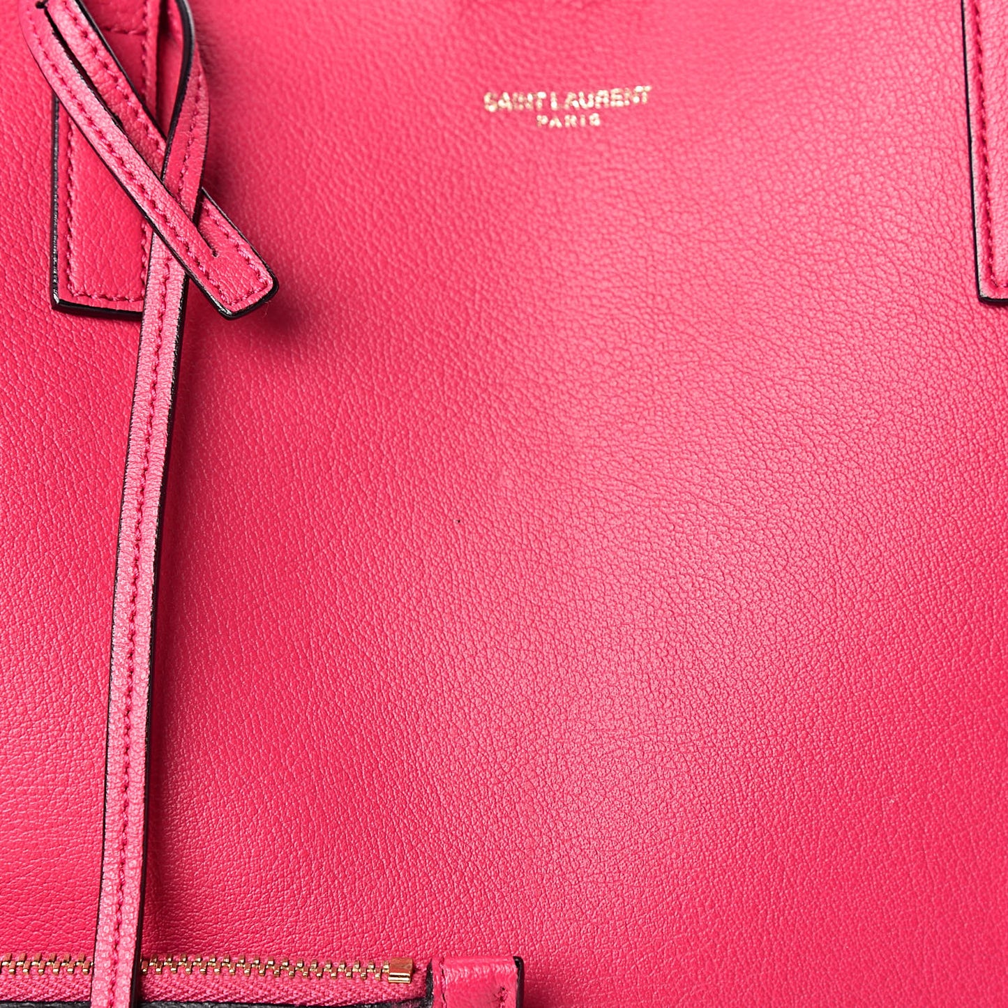 Calfskin Large Shopping Tote Fuchsia