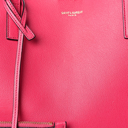 Saint Laurent Calfskin Large Shopping Tote Fuchsia 9 of 12