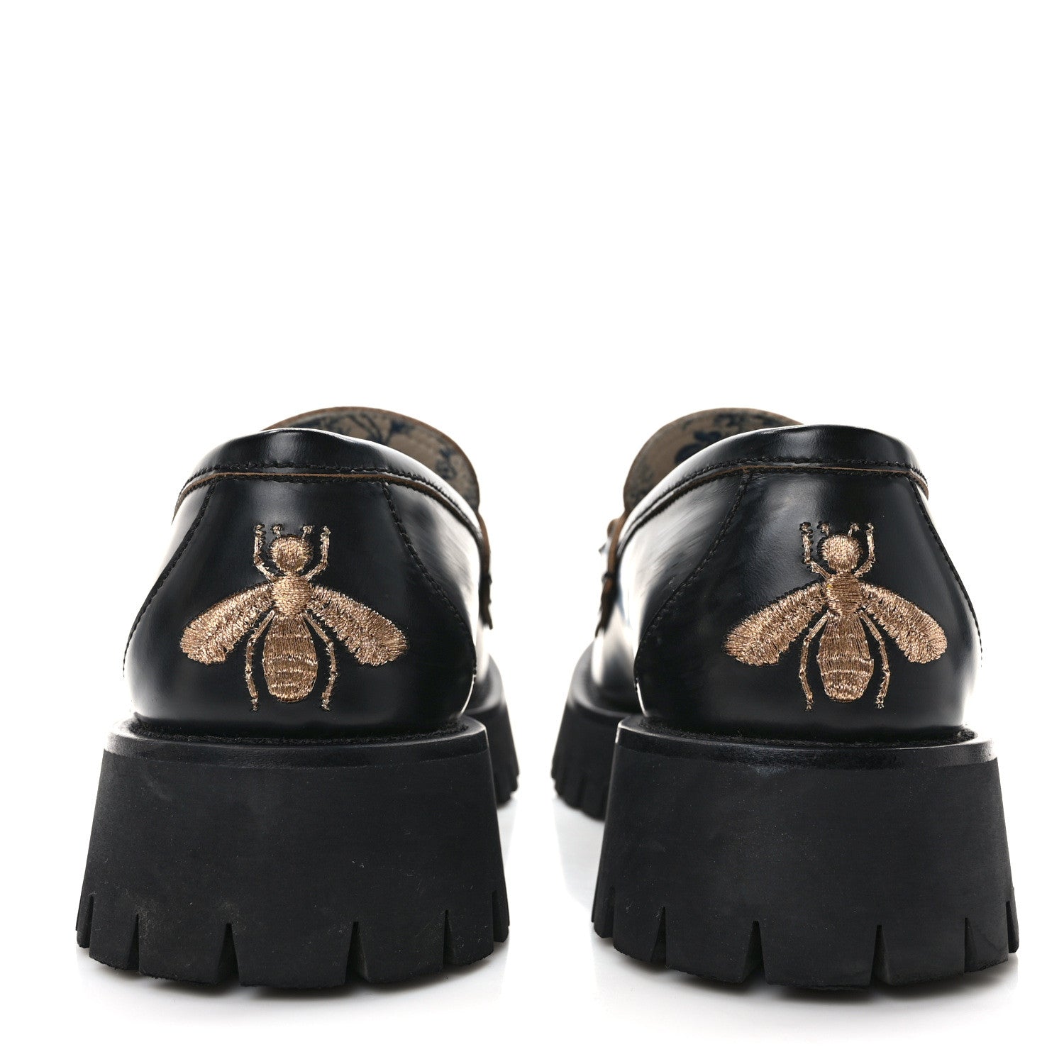 Gucci Cordovan Lux Womens Harald Horsebit 25mm Platform Loafers 39 Black 5 of 9