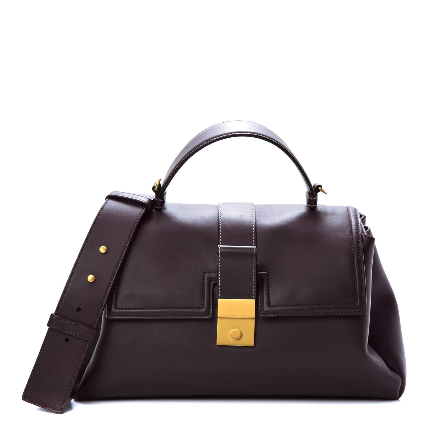 Bottega Veneta Matte Calfskin Medium Piazza Bag Quetsche 1 of 14