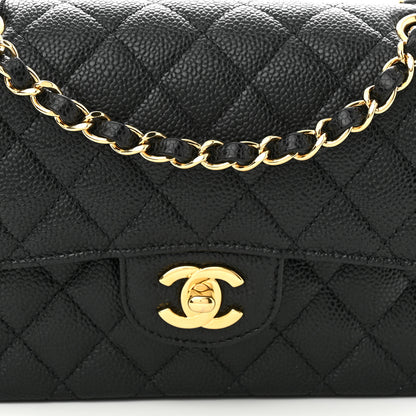 Chanel Caviar Quilted Small Double Flap Black 8 of 10