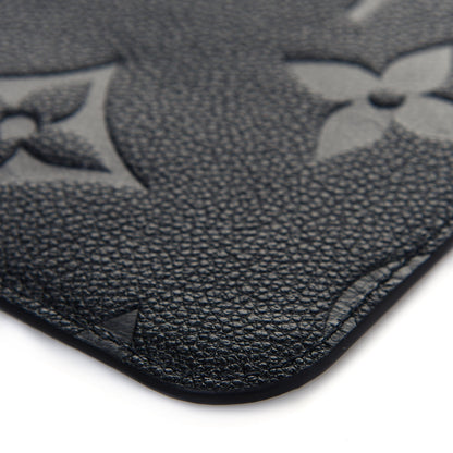 Louis Vuitton Empreinte Monogram Giant Neverfull MM Pochette Black 9 of 10