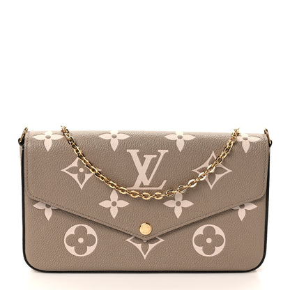 Louis Vuitton Empreinte Monogram Giant Felicie Pochette Tourterelle Creme 3 of 9
