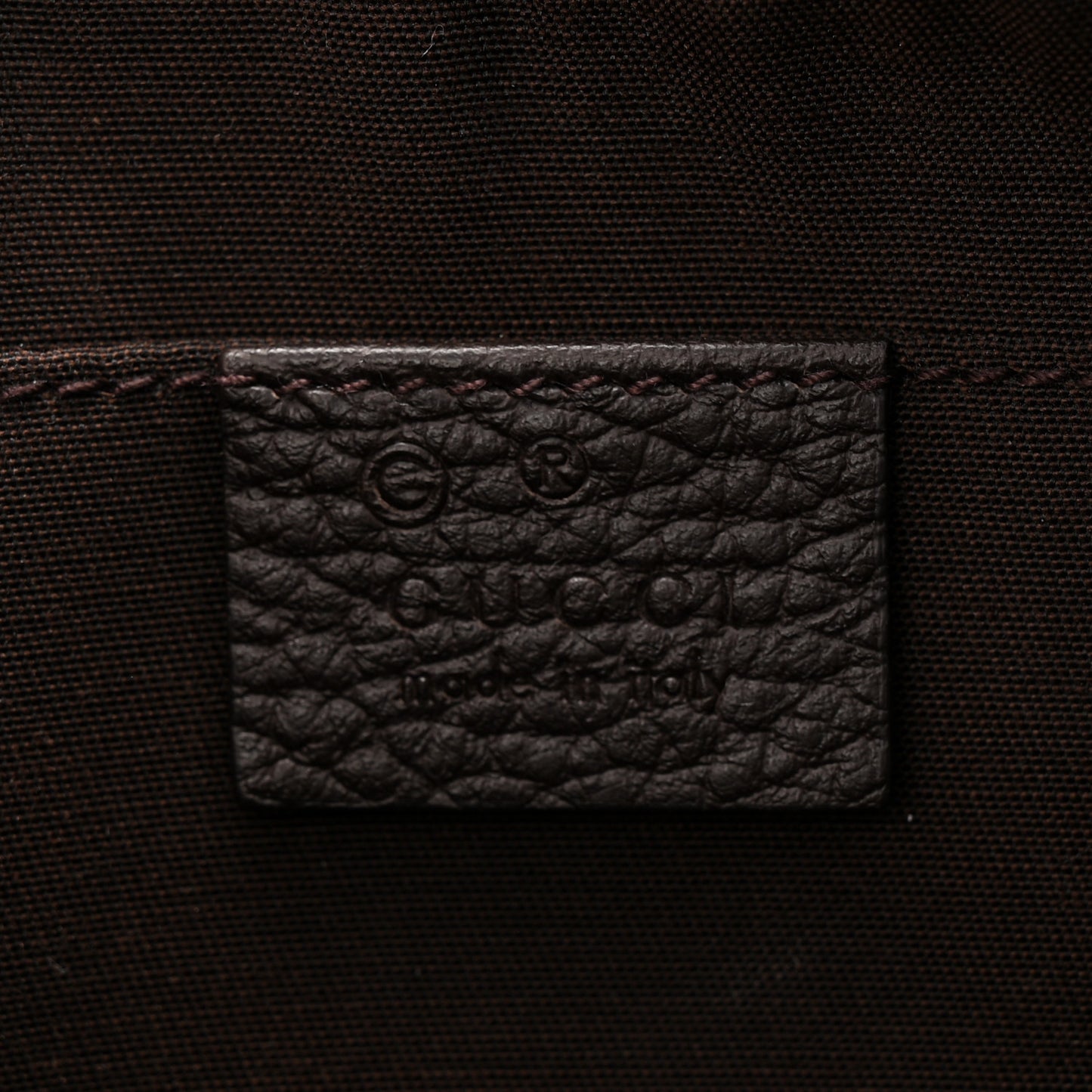 Crystal Monogram Belt Bag Brown