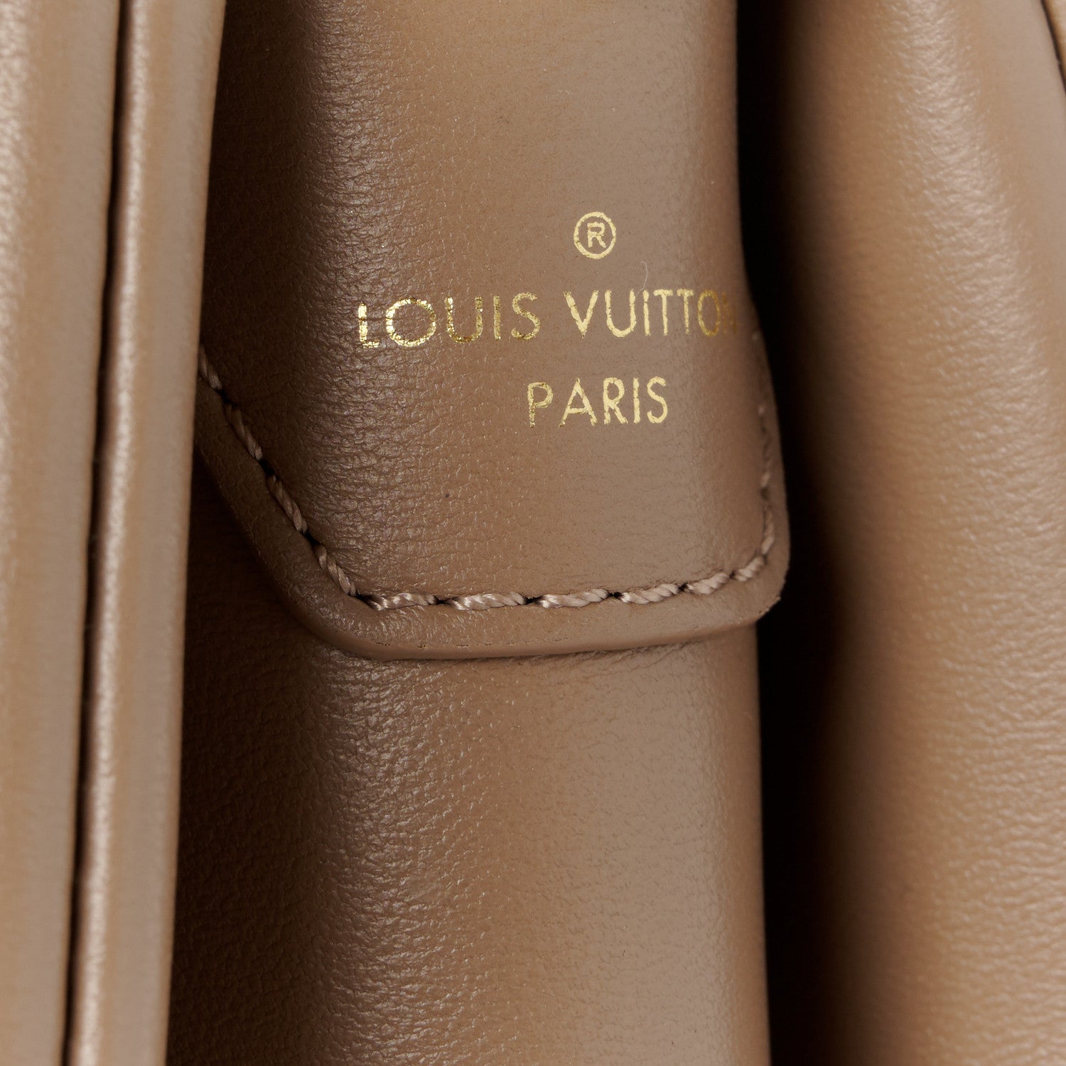 Louis Vuitton Lambskin Embossed Monogram Coussin PM Taupe 9 of 12