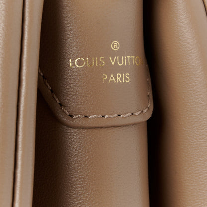Louis Vuitton Lambskin Embossed Monogram Coussin PM Taupe 9 of 12