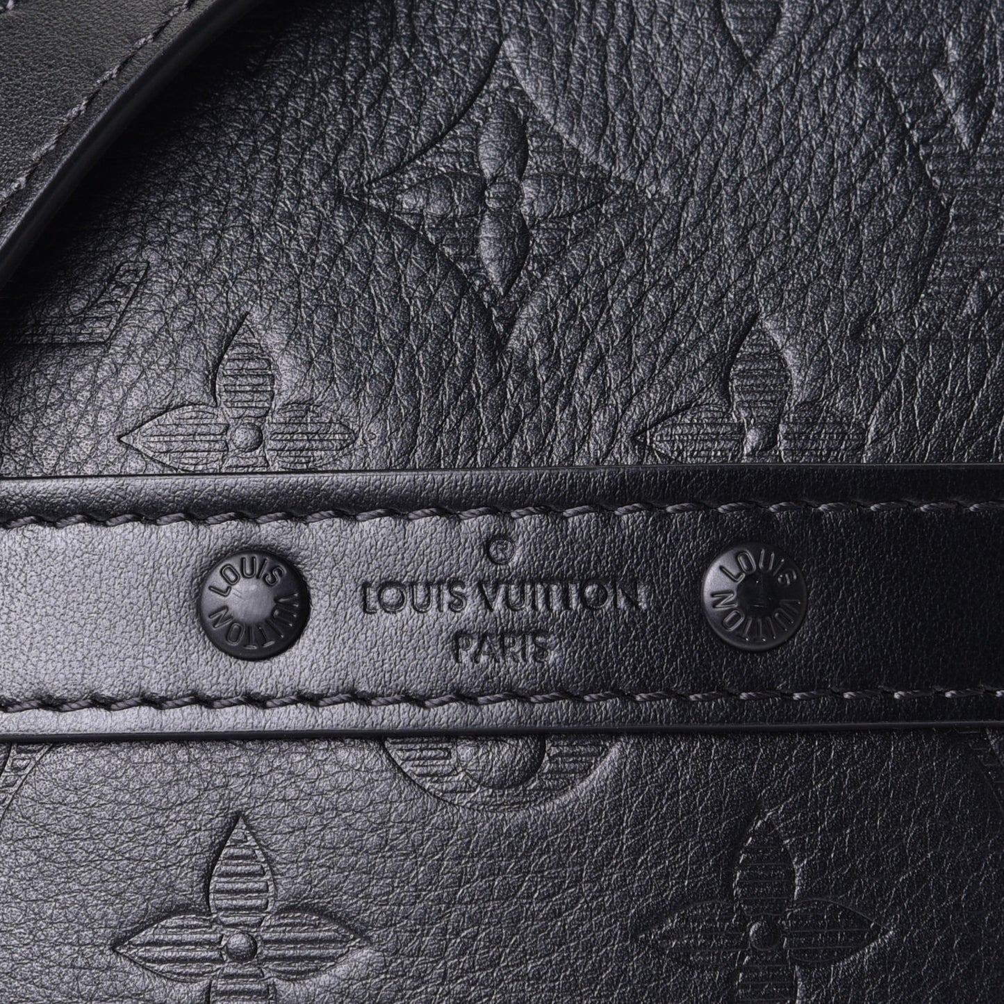 Calfskin Monogram Shadow Danube PM Black