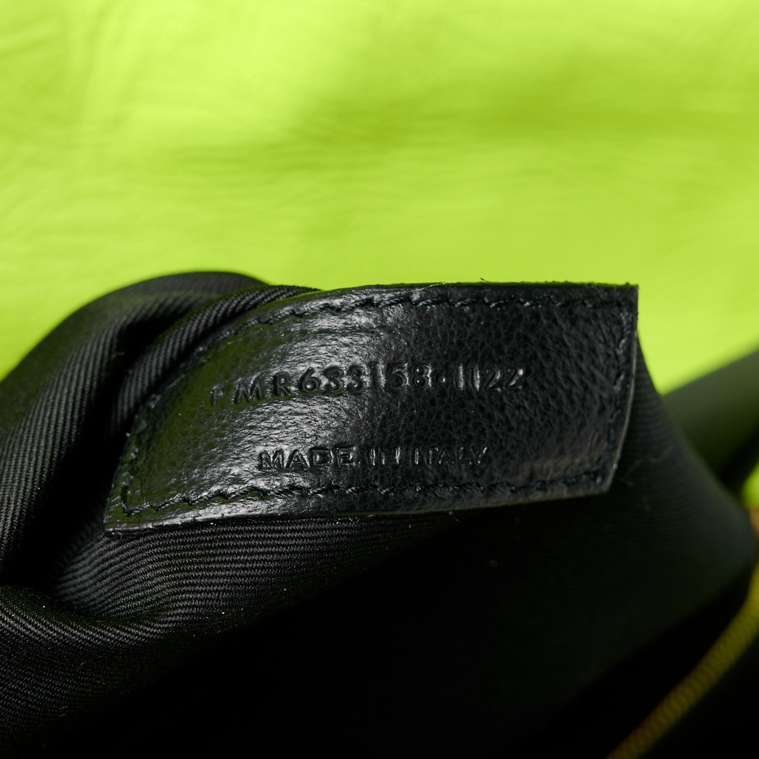 Saint Laurent Crinkled Calfskin Matelasse Monogram Medium Niki Chain Satchel Neon Yellow 8 of 11