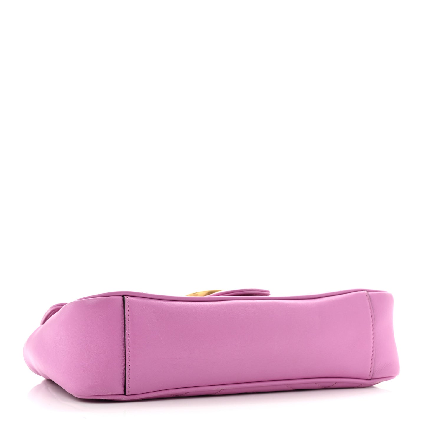 Calfskin Matelasse Small GG Marmont Shoulder Bag Candy Mousse