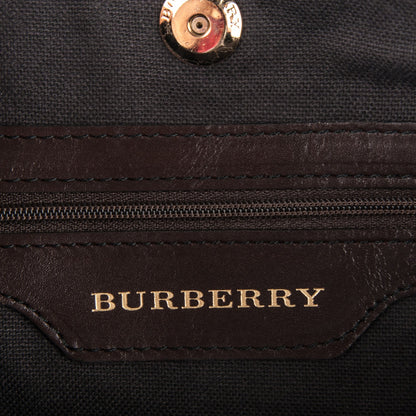 Burberry Haymarket Check Medium Onslow Tote Chocolate 6 of 8