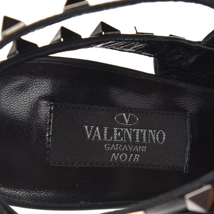 Valentino Garavani Nappa Rockstud Ankle Strap Pumps 36 Black 5 of 7