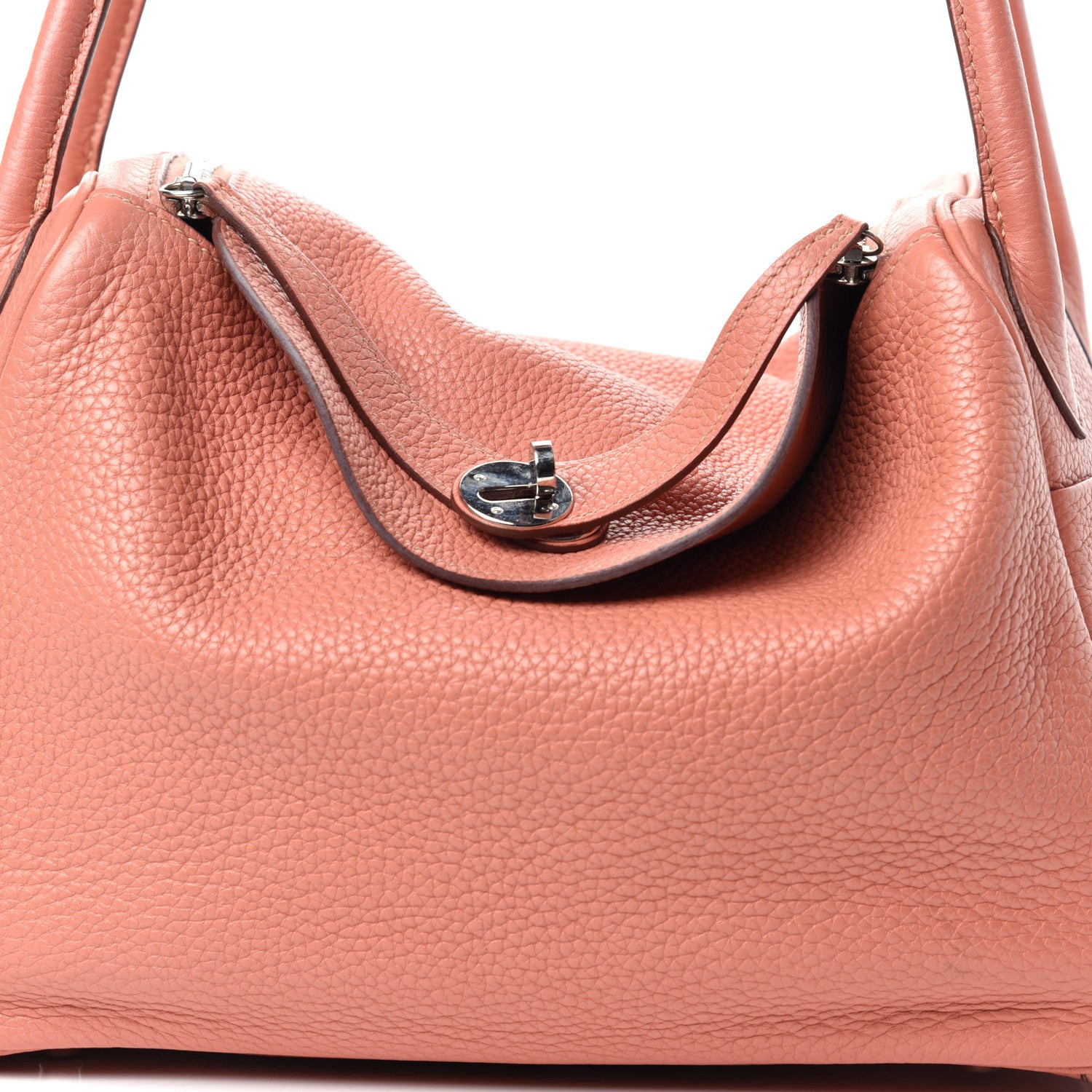 Hermes Taurillon Clemence Lindy 30 Rose Thè 9 of 9