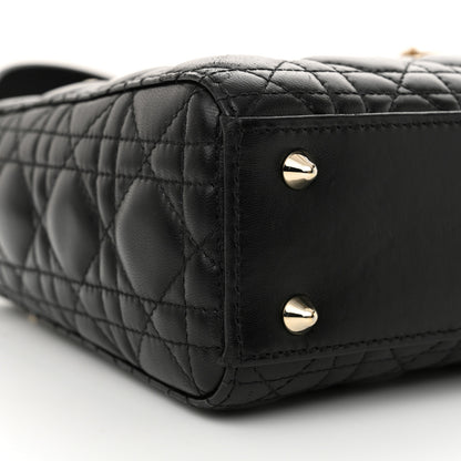 Christian Dior Lambskin Cannage Small My ABCDior Lady Dior Black 9 of 13