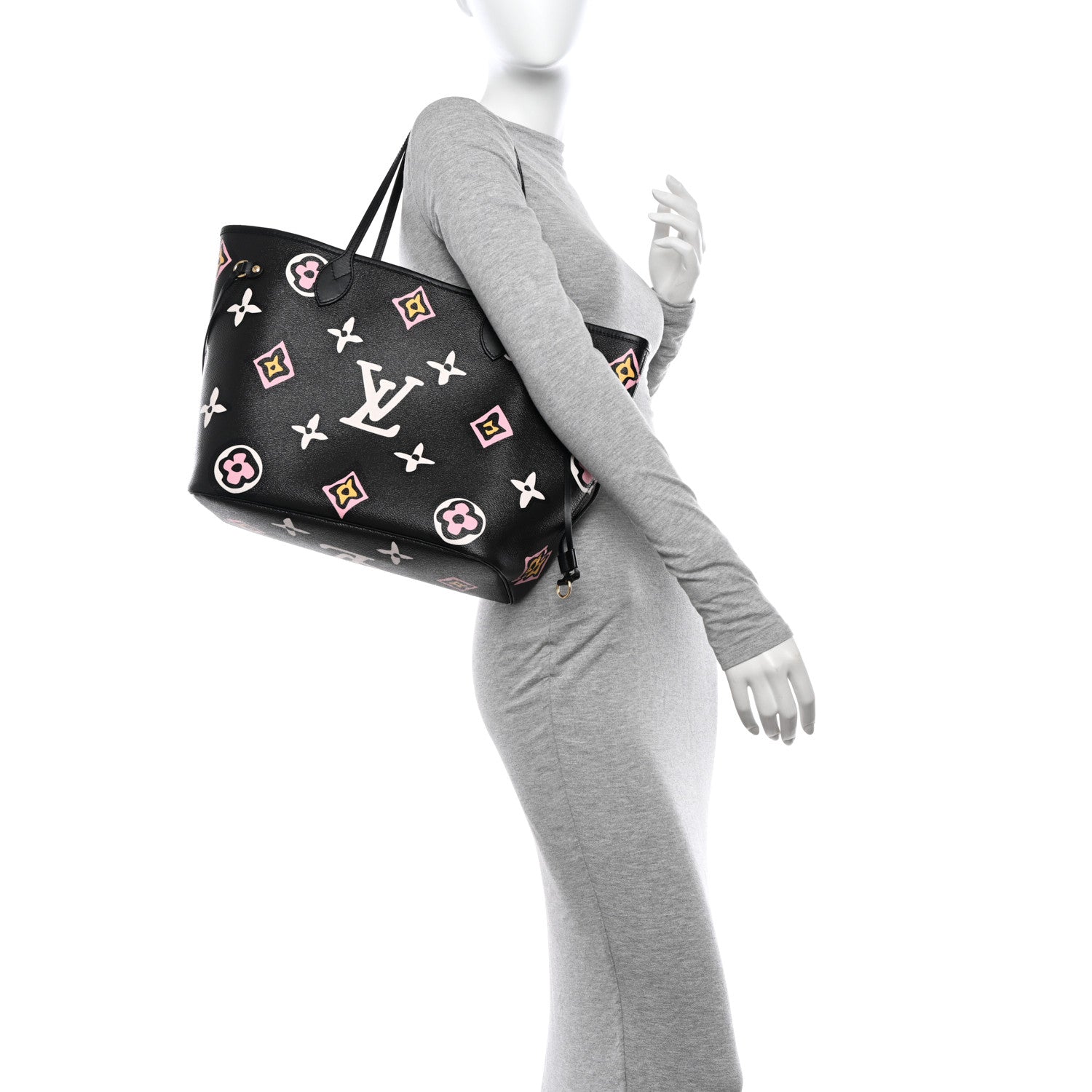 Louis Vuitton Monogram Giant Wild at Heart Neverfull MM Black 2 of 11