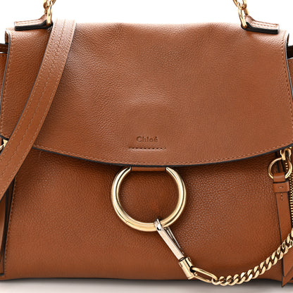 Chloe Calfskin Medium Faye Day Shoulder Bag Tan 8 of 14