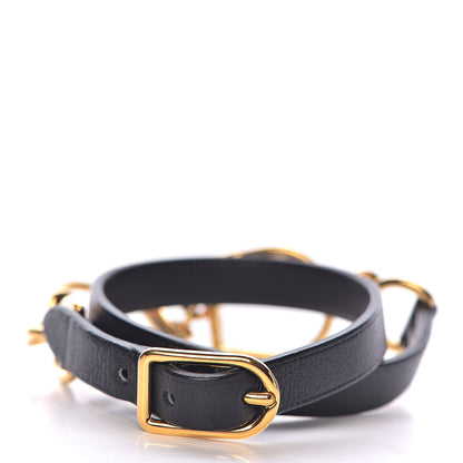 Hermes Swift Etrier Double Tour Bracelet T2 Black 3 of 10