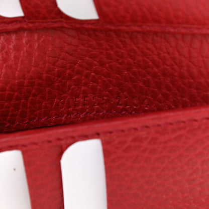 Gucci Dollar Calfskin Interlocking G French Wallet Rosso 7 of 8