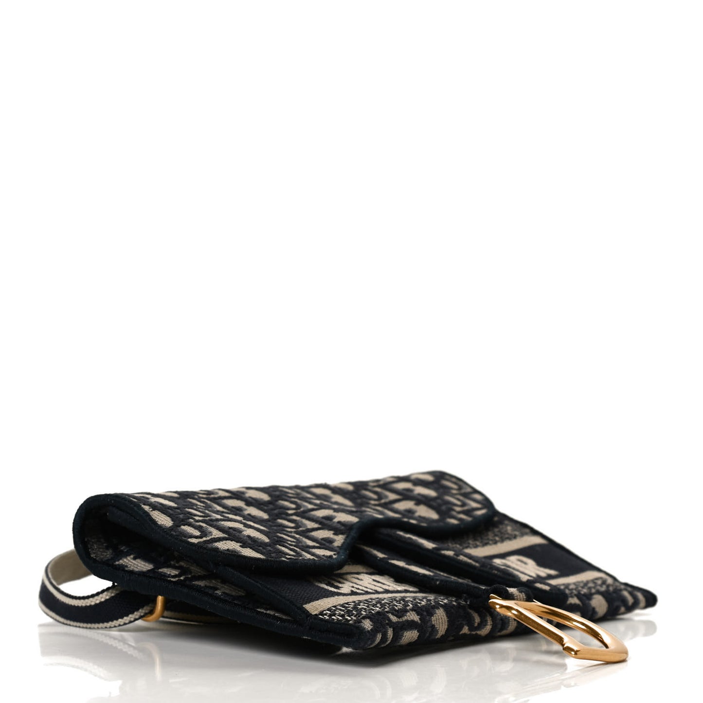 Oblique Slim Saddle Pouch Blue