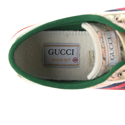 Gucci X LIBERTY OF LONDON Canvas Web Tracy Print Womens 1977 Tennis Sneakers 38.5 Mint Peach Mystic White 7 of 8