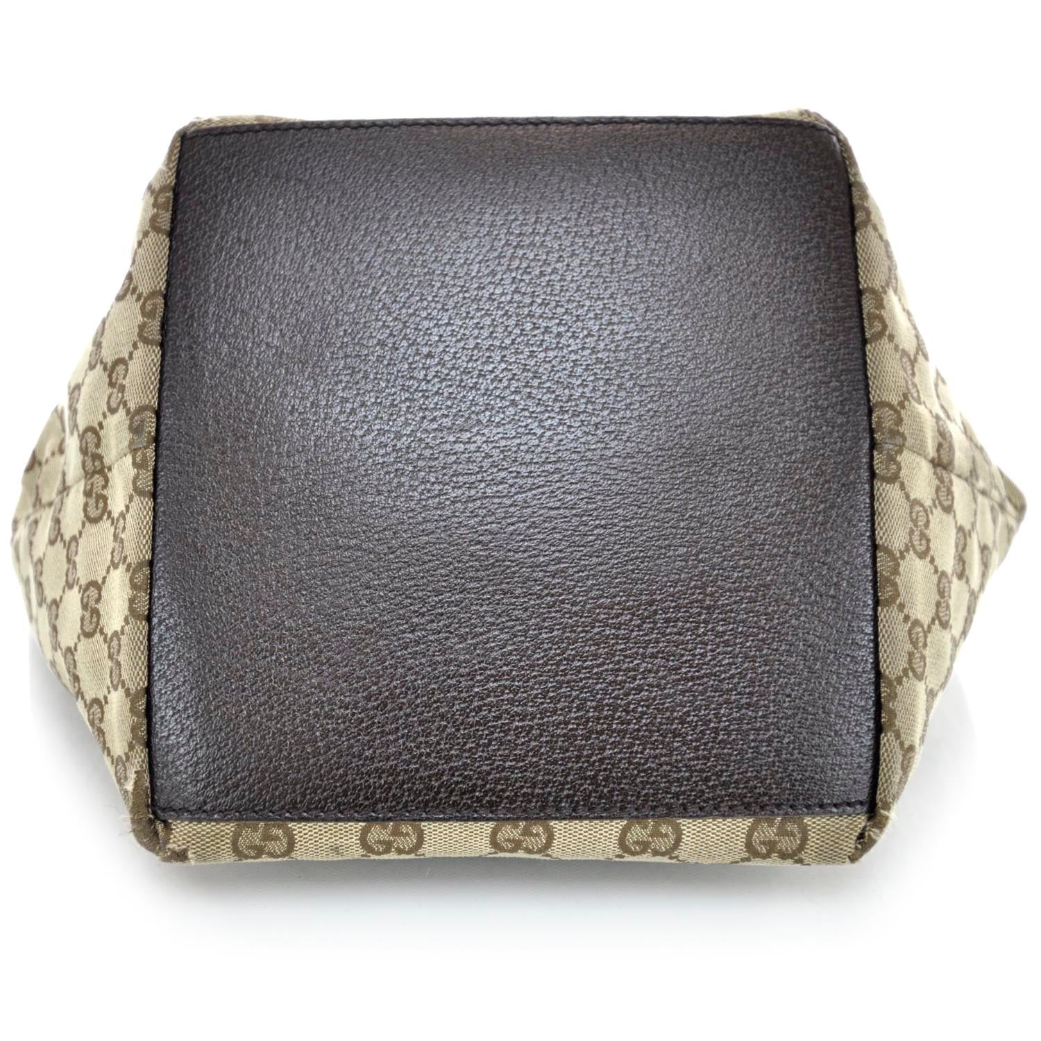 Gucci GG Monogram Small Web Handle Bucket Tote 5 of 9