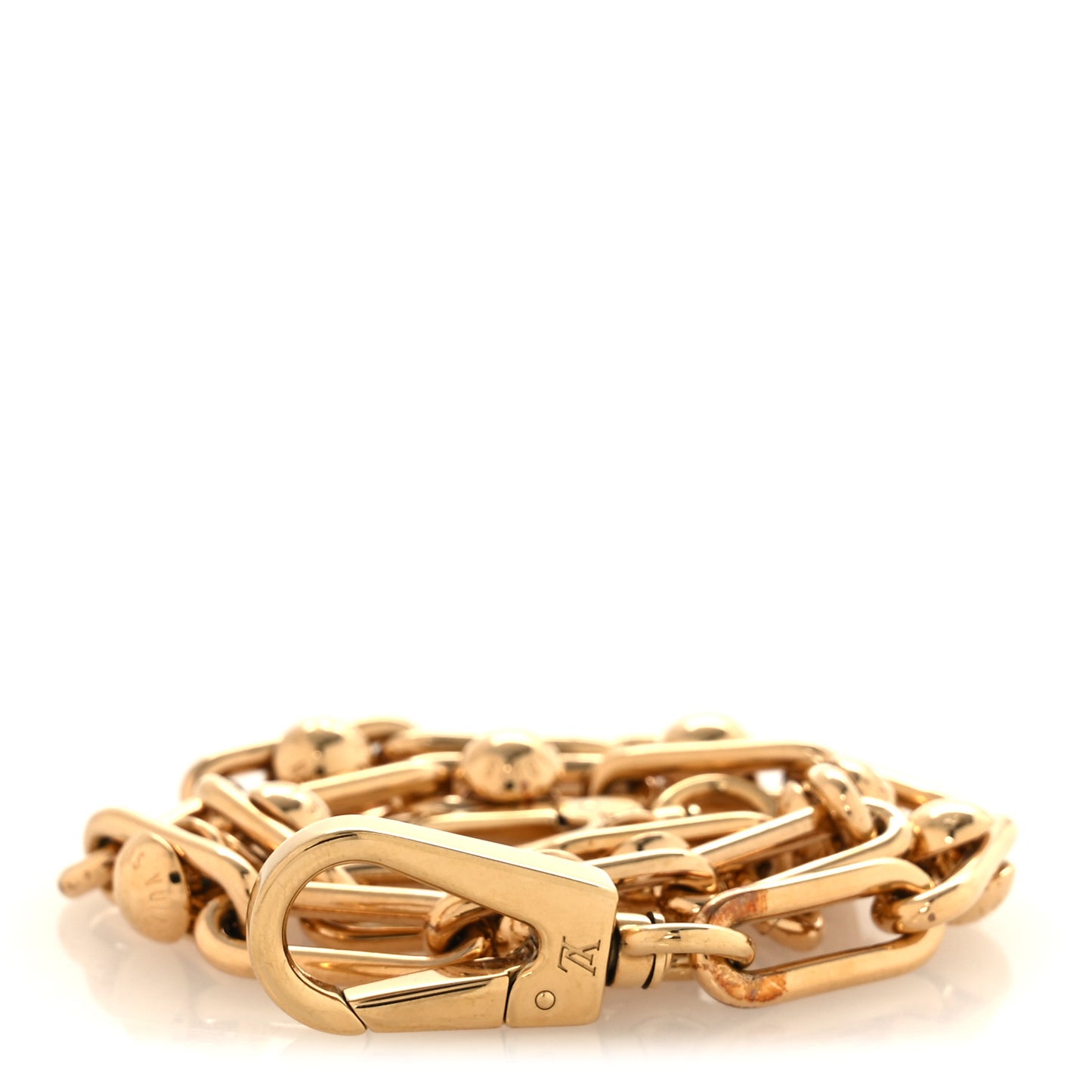 LV X TM Metal Pochette Accessories Chain Strap Gold