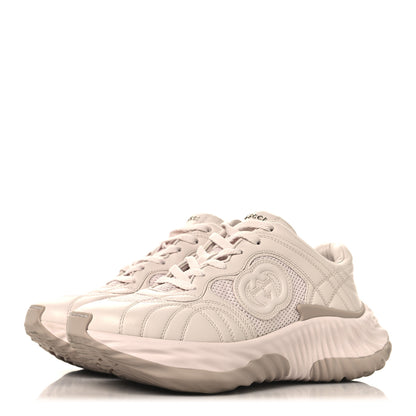 Gucci Calfskin Interlocking G Ripple Womens Platform Sneakers 37 Light Pink 4 of 8