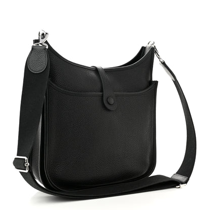 Hermes Taurillon Clemence Evelyne III PM Black 3 of 11