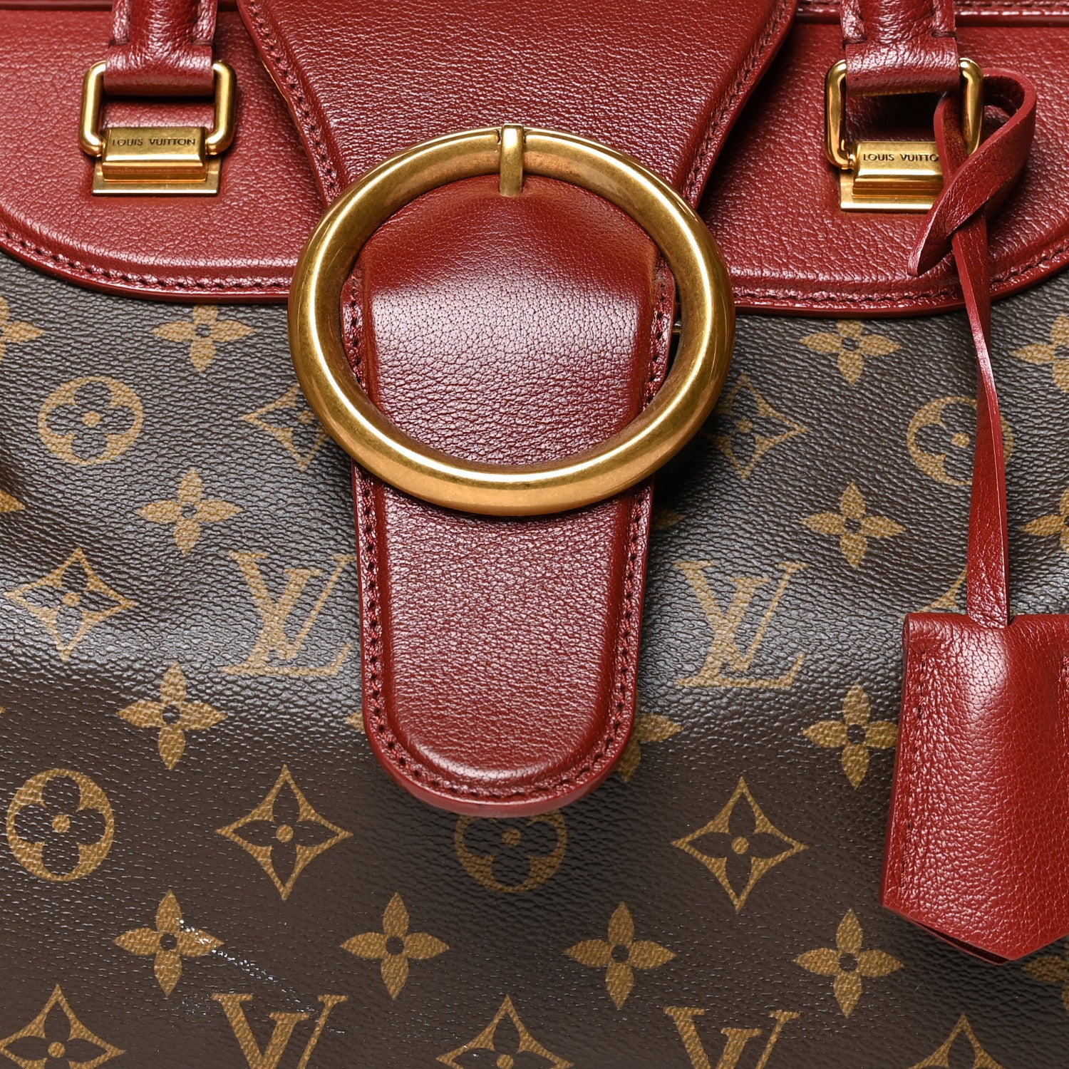 Louis Vuitton Monogram Golden Arrow Speedy Burgundy 6 of 13
