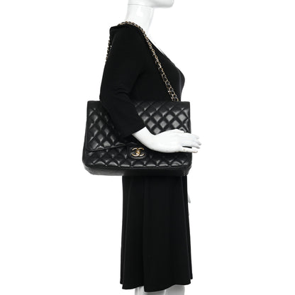 Chanel Caviar Quilted Maxi Double Flap Black 2 of 18