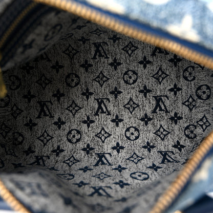 Louis Vuitton Monogram Jacquard Denim Speedy Bandouliere 25 Bleu 5 of 10