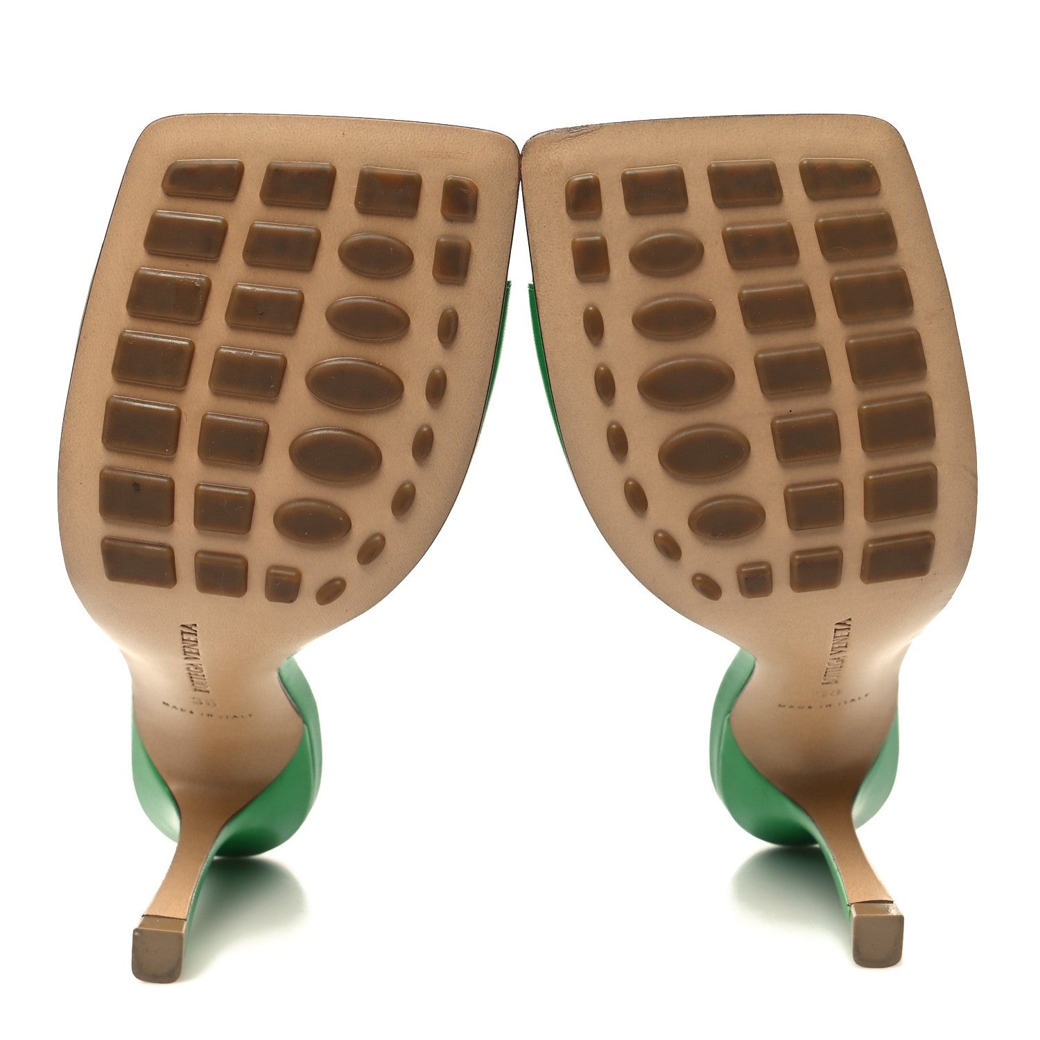 Bottega Veneta Lambskin Stretch Mule Sandals 38 Grass 5 of 9