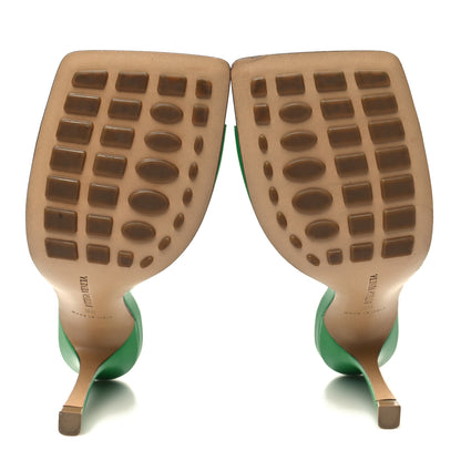Bottega Veneta Lambskin Stretch Mule Sandals 38 Grass 5 of 9