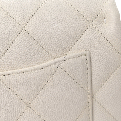 Chanel Caviar Quilted Mini Sweetheart Flap White 12 of 12