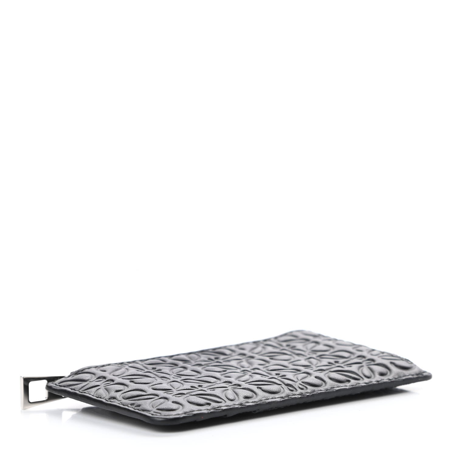Loewe Calfskin Embossed Repeat Coin Card Holder Black 4 of 9