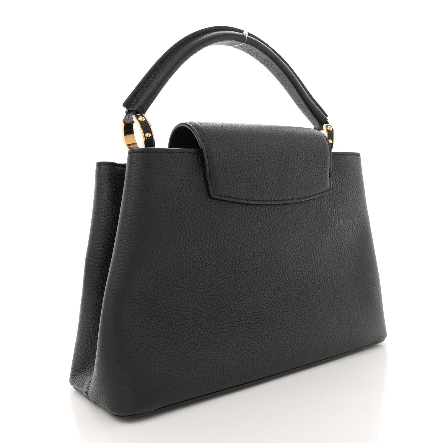 Louis Vuitton Taurillon Metallic Flowers Capucines PM Black 3 of 11