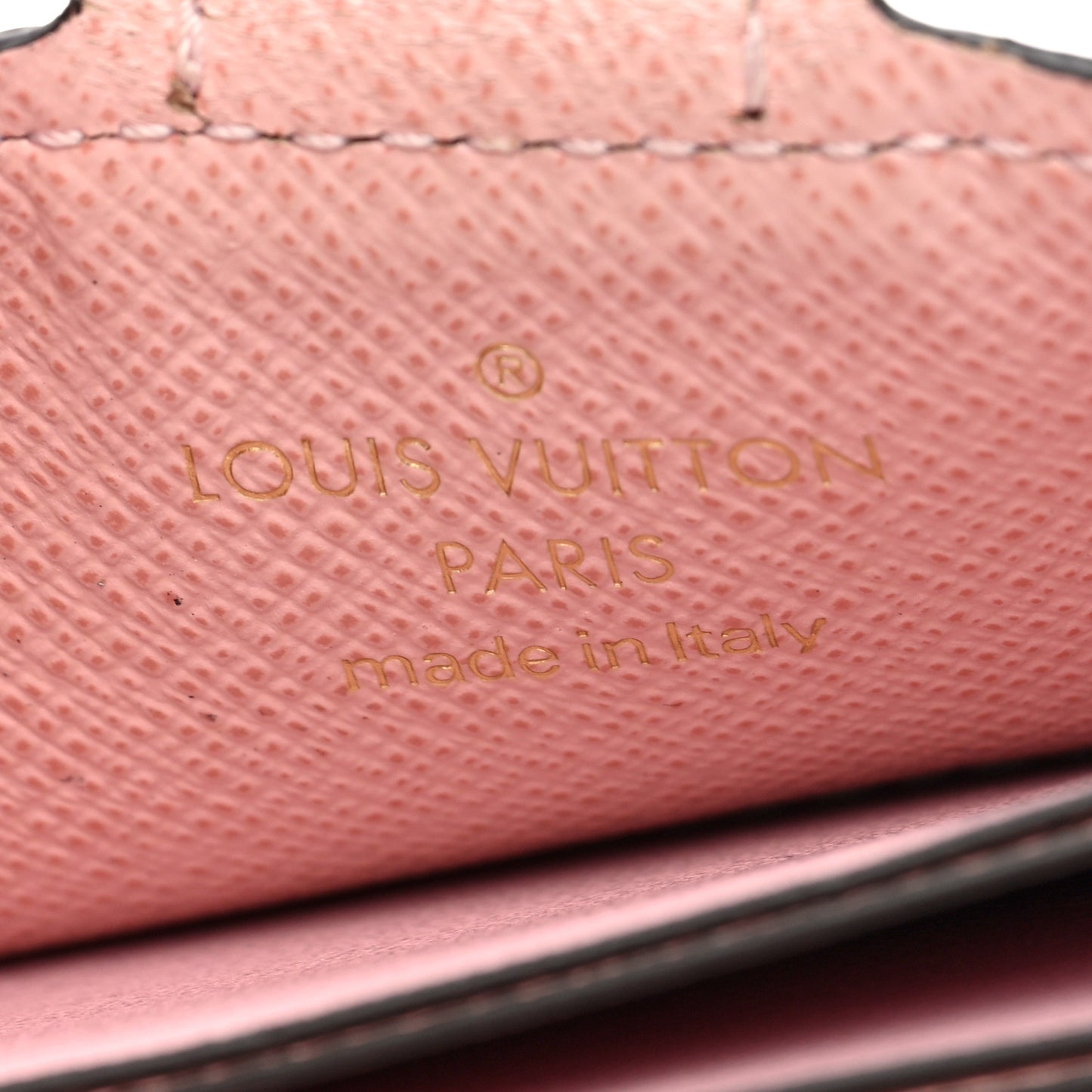 Monogram Gusset Card Holder Rose Ballerine
